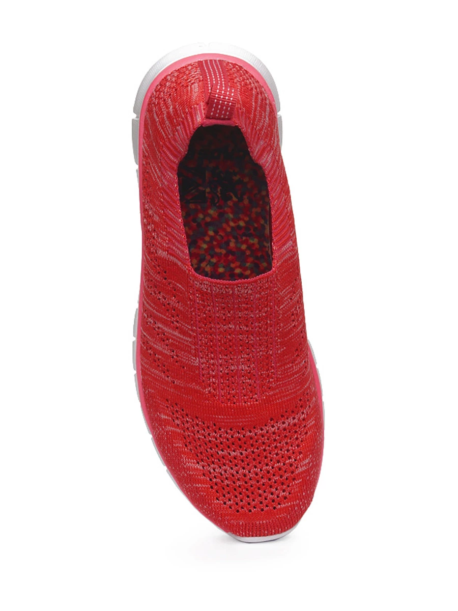 Коралловые кроссовки из текстиля